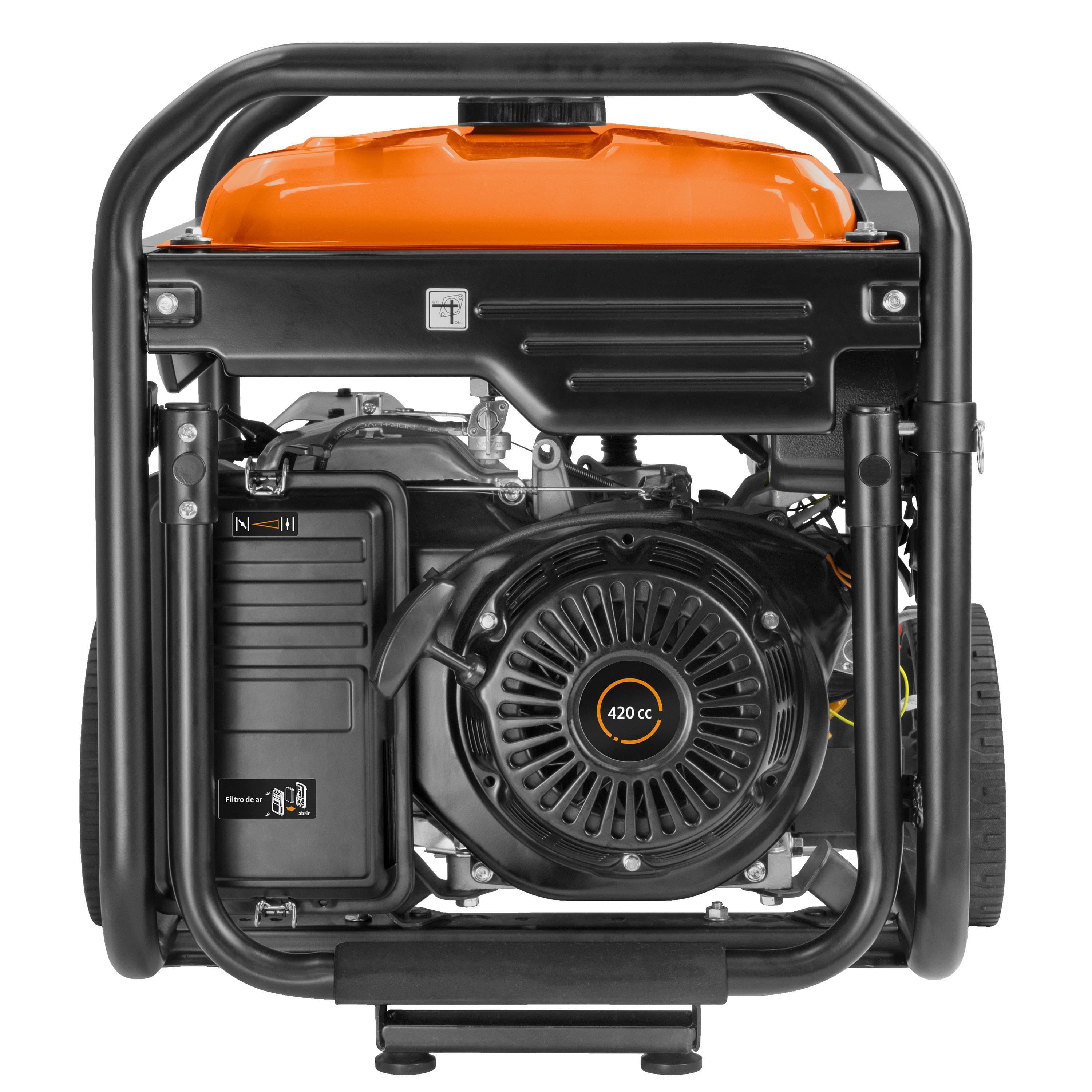 Gerador a Gasolina Tramontina GGT6000E 5500W AVR Rodas Bivolt - 1