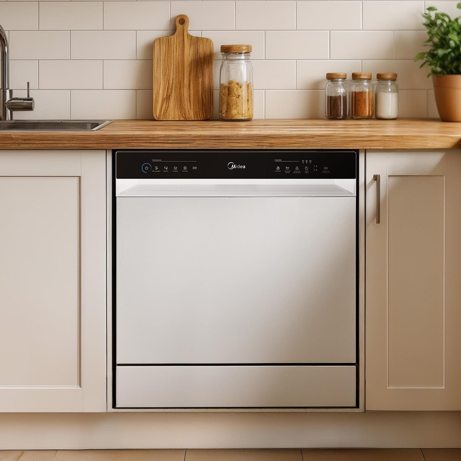 Lava-Louças Midea MDWTF08W 8 Serviços Touch Plus Função Compras e Ciclo 70°C Branca - 110V - 3
