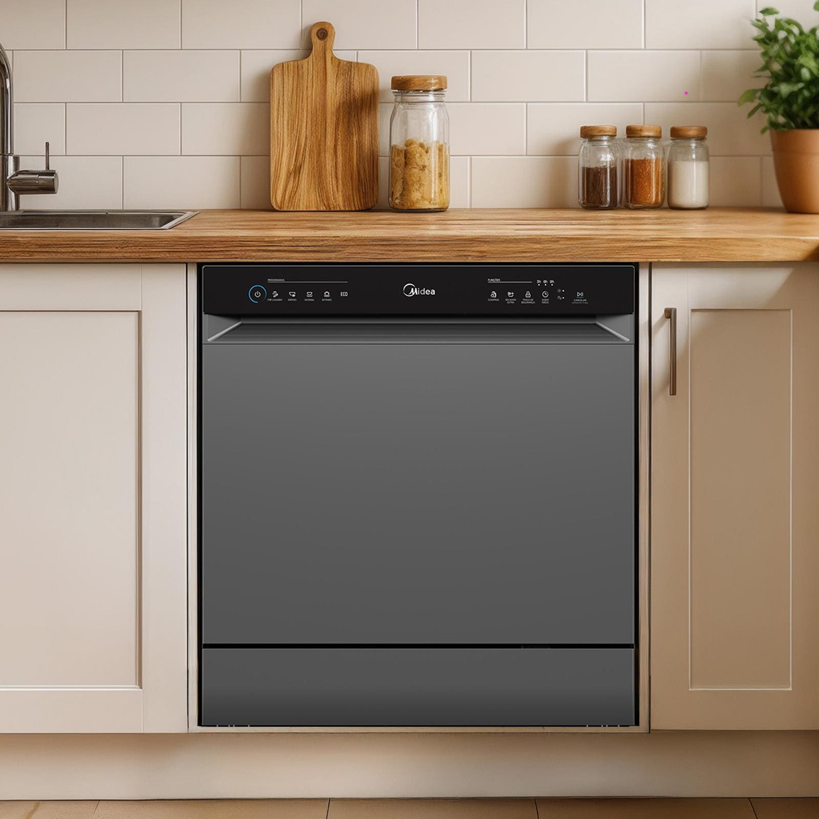 Lava-Louças Midea 8 Serviços Touch Plus com Função Compras e Ciclo 70°C Cinza - 220V - 2