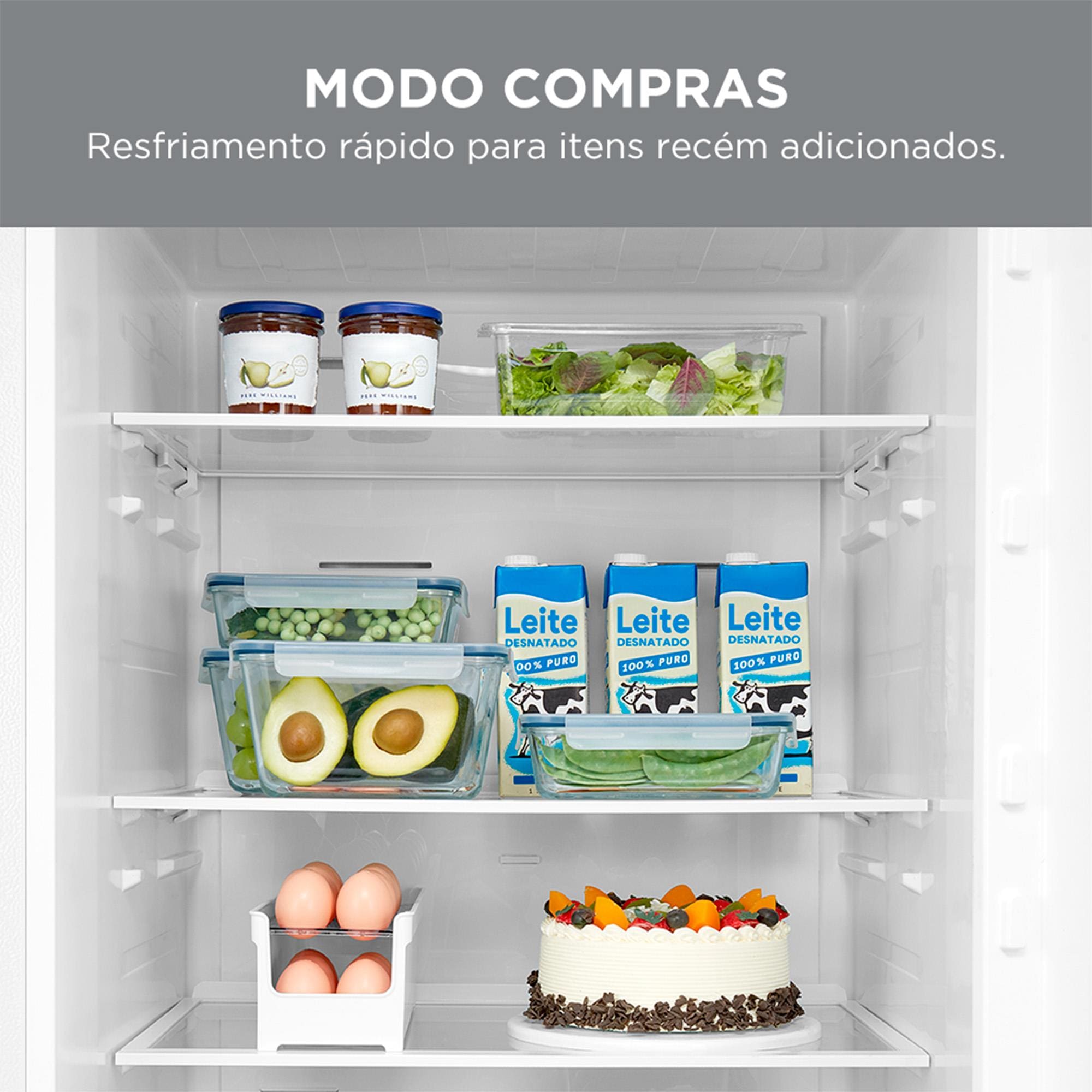 Geladeira Frost Free Inverse Midea 416L Inverter Flexi-Volt Inox Bivolt - 3