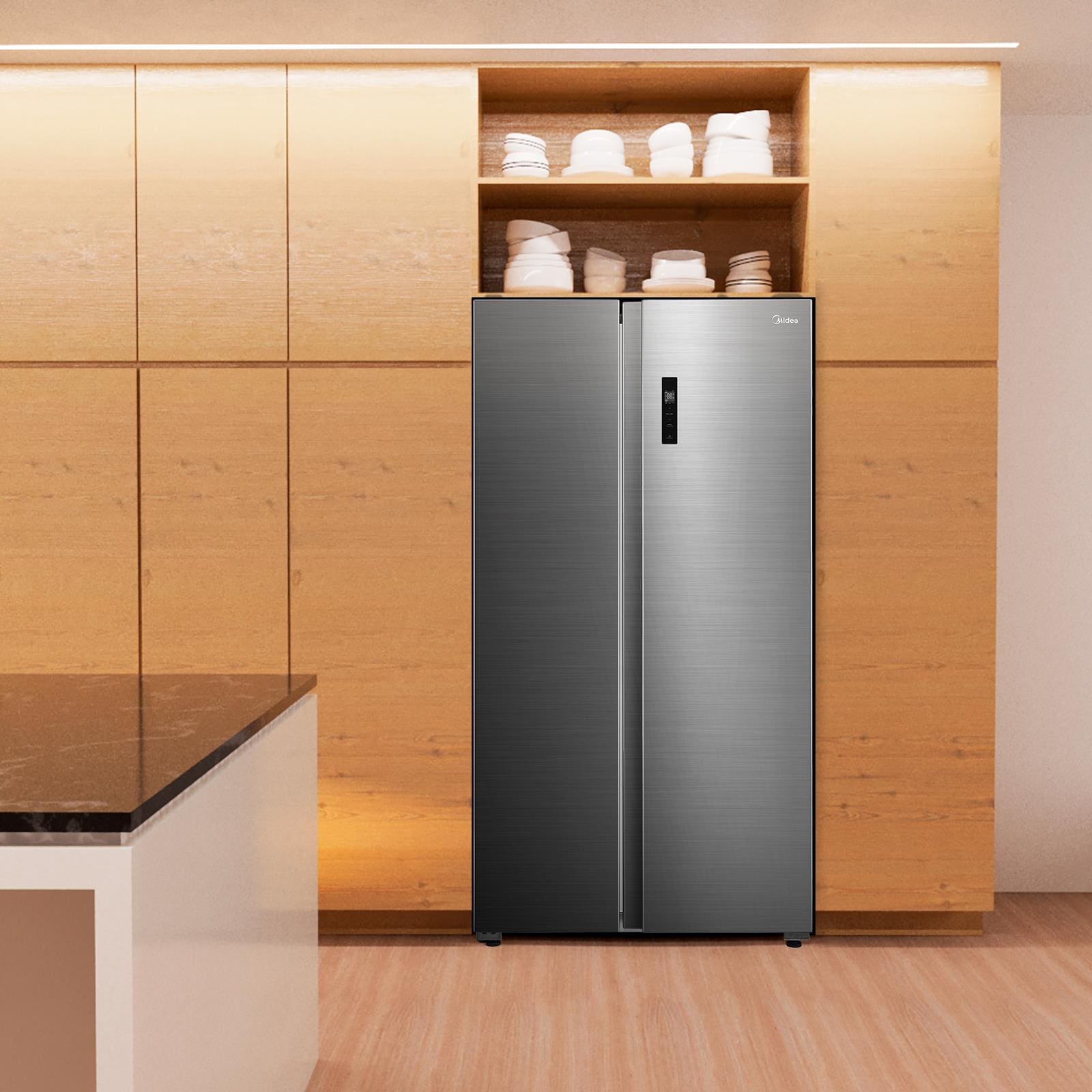 Geladeira Fost Free Side by Side Midea MD-RS710 511L Smart
