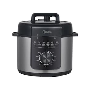 Panela de Pressão Elétrica Mecânica Midea 4L com Revestimento Blackstone Inox