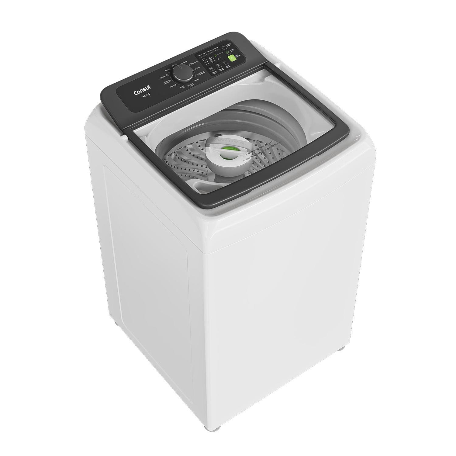Máquina de Lavar Consul CWN14AB 14kg Modo Eco Reuso de Água Filtro Anti-Fiapo Branca - 220V - 1