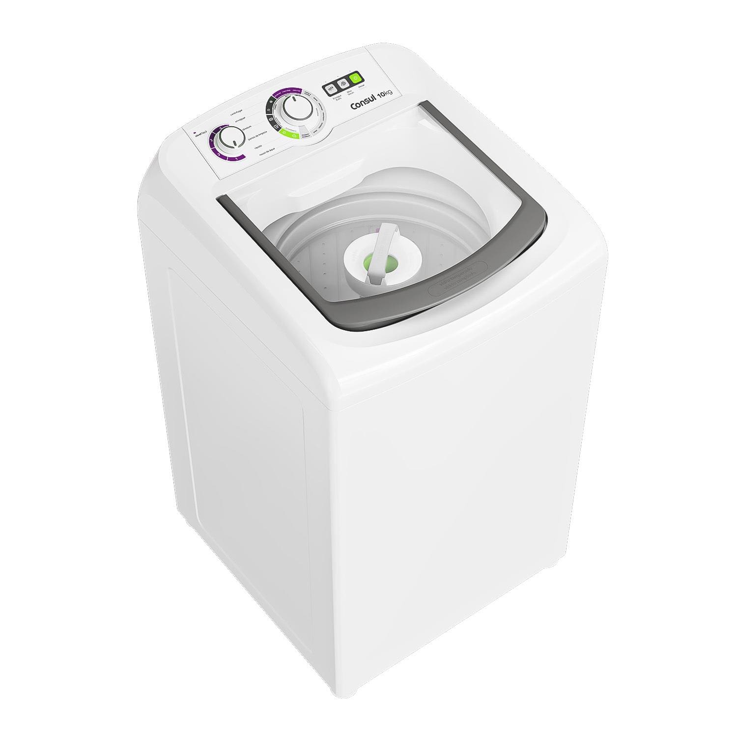 Máquina de Lavar Consul CWB10BB 10kg Dosagem Econômica Ciclo Praia Filtro Anti-Fiapo Branca - 220V - 1