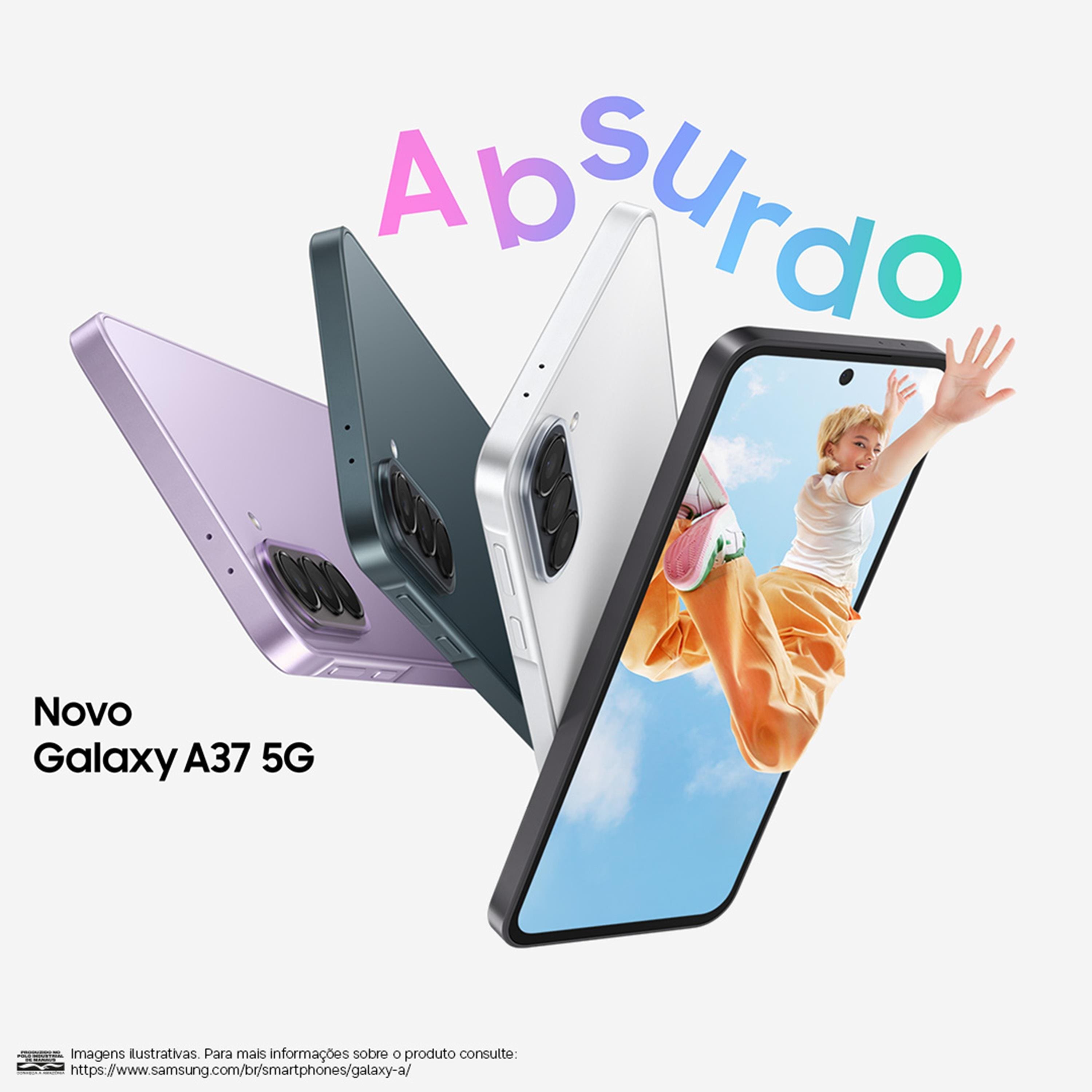 Smartphone Samsung Galaxy A37 5G Tela 6.7" 128GB Câmera 50MP Lavanda - 2
