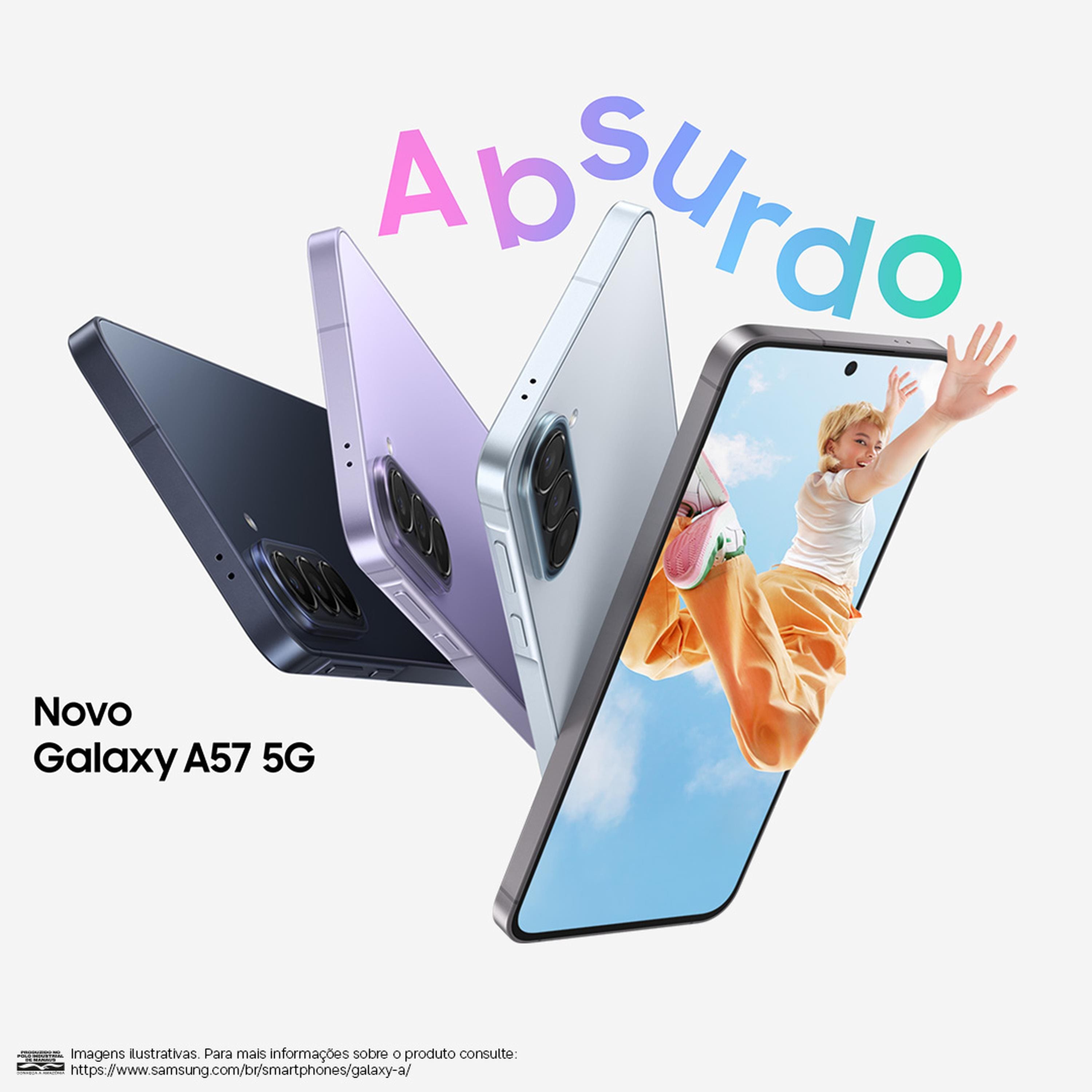 Smartphone Samsung Galaxy A57 5G Tela 6.7" 128GB Câmera 50MP Azul Escuro - 2
