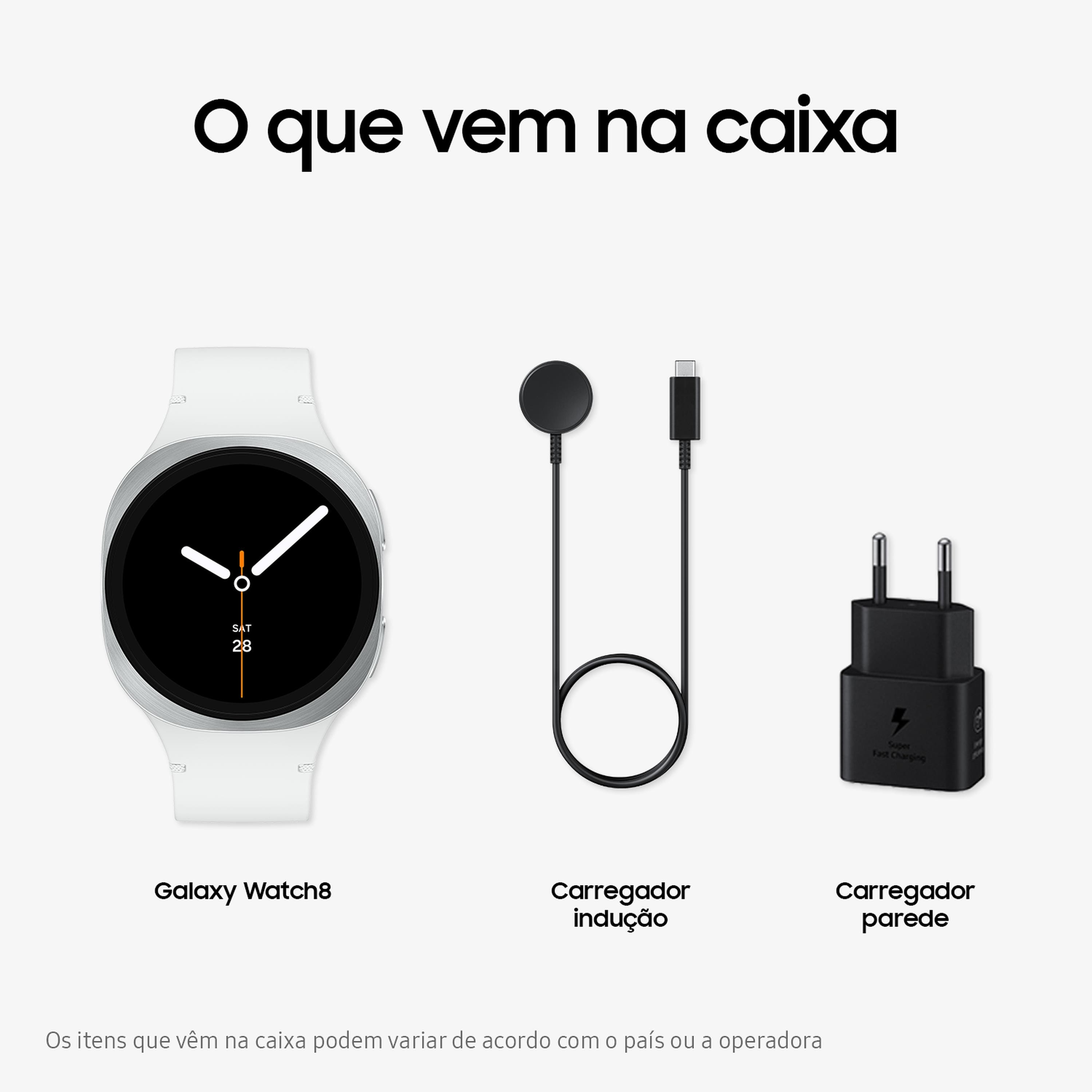 Smartwatch Samsung Galaxy Watch8 40mm Bluetooth Tela Cristal Safira GPS Prata - 2