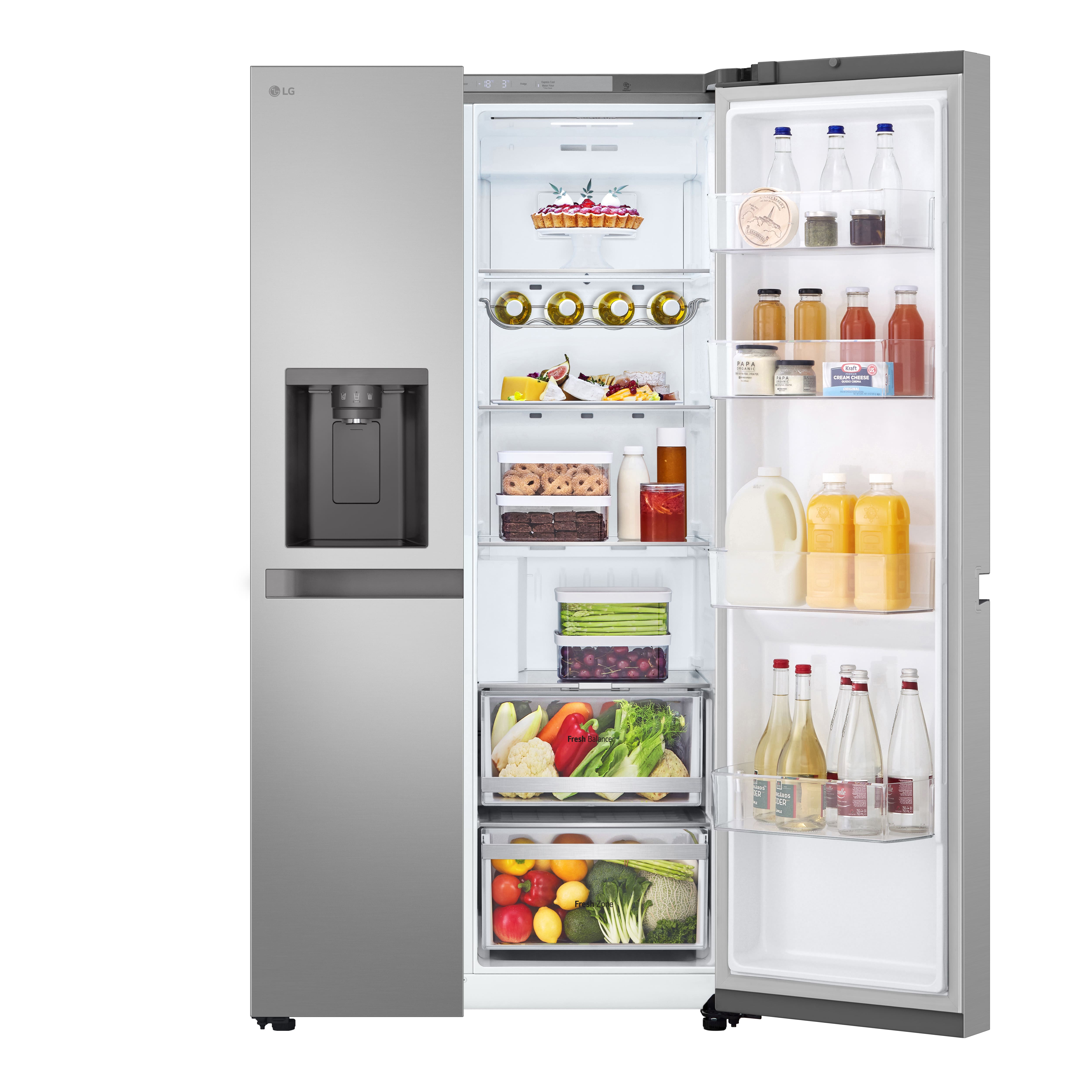 Geladeira LG Side by Side GC-L267KLQ 638L Inox Look Bivolt Inverter Wi-Fi - 3