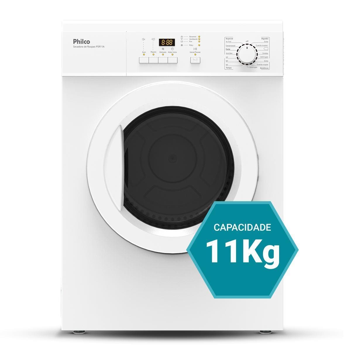 Secadora de Roupas Philco PSR11A 11kg 15 Programas Display Digital Branca - 110V - 1