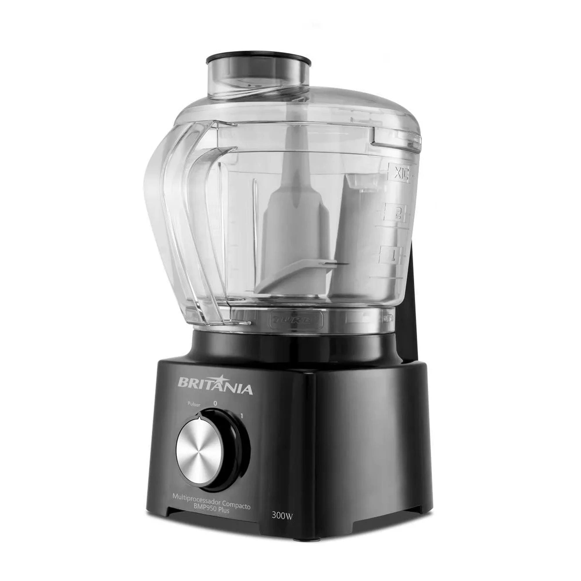 Multiprocessador Britânia 2 em 1 Compacto BMP950 Plus 300W Tecnologia Pro Maxx Preto - 220V - 2