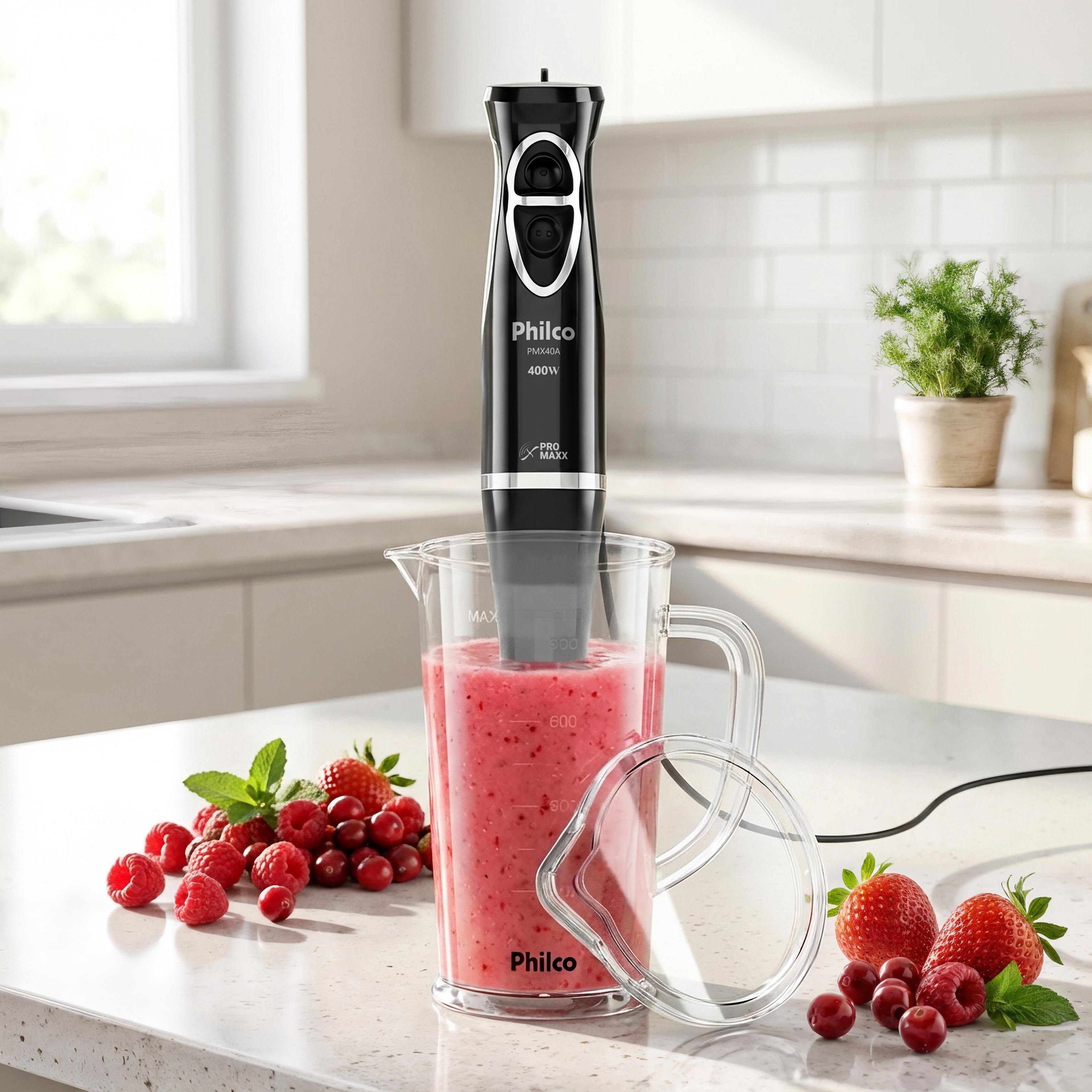 Mixer 2 em 1 PMX40A 400W com Copo 800ml e Liquidificador Squeeze - 110V - 1