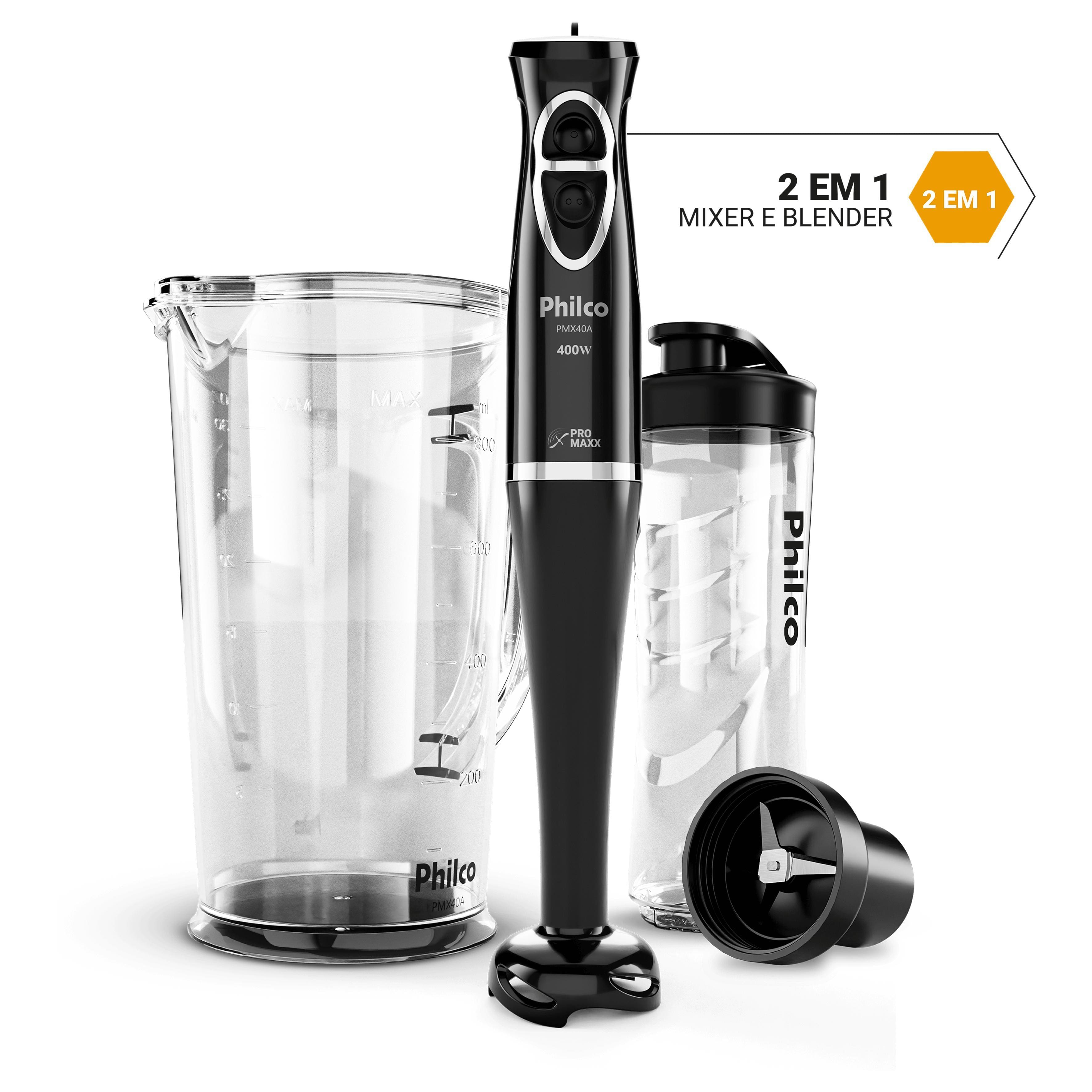 Mixer 2 em 1 PMX40A 400W com Copo 800ml e Liquidificador Squeeze - 110V - 3