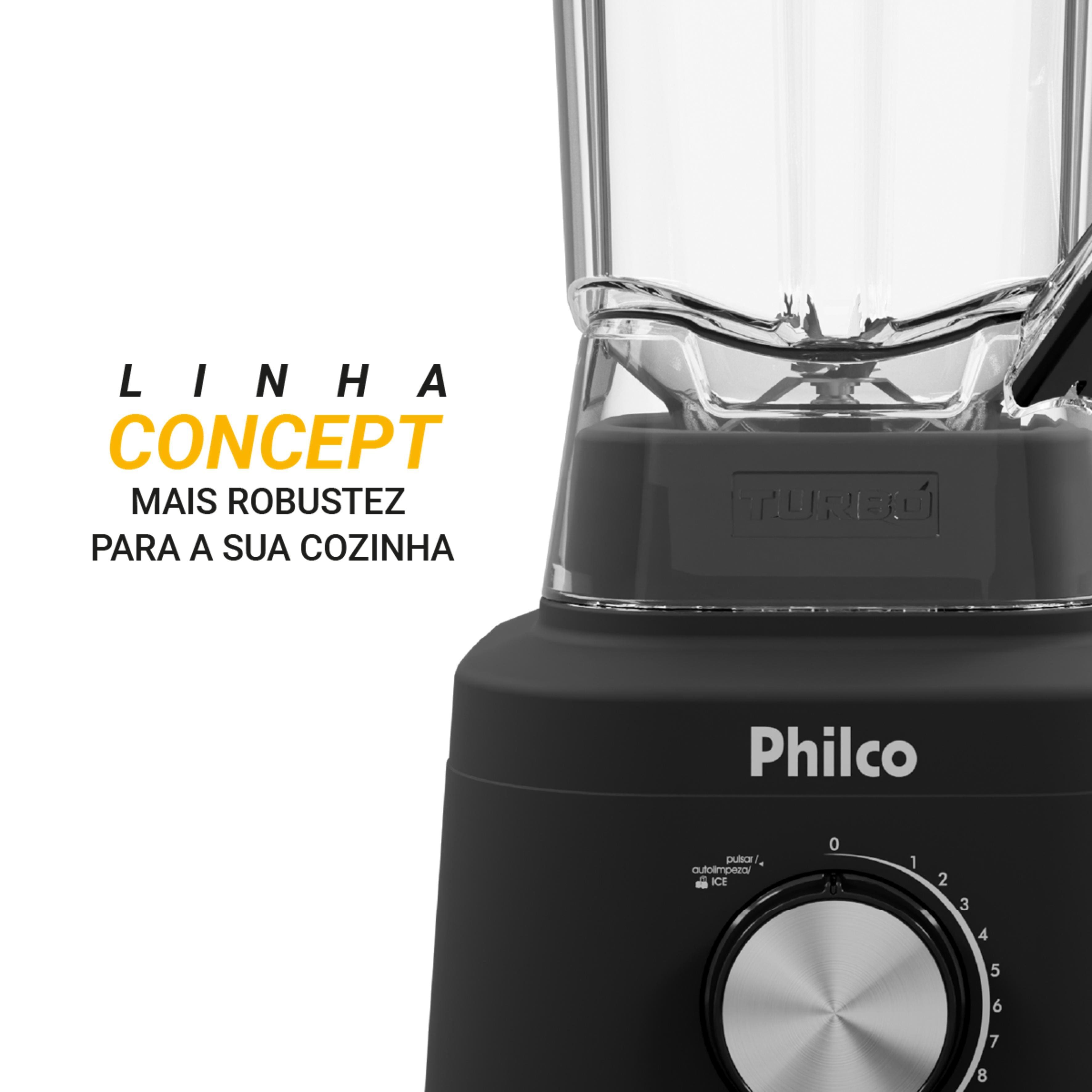 Liquidificador Philco PLQ14A 1300W 12 Velocidades 2,7L Preto - 220V - 1