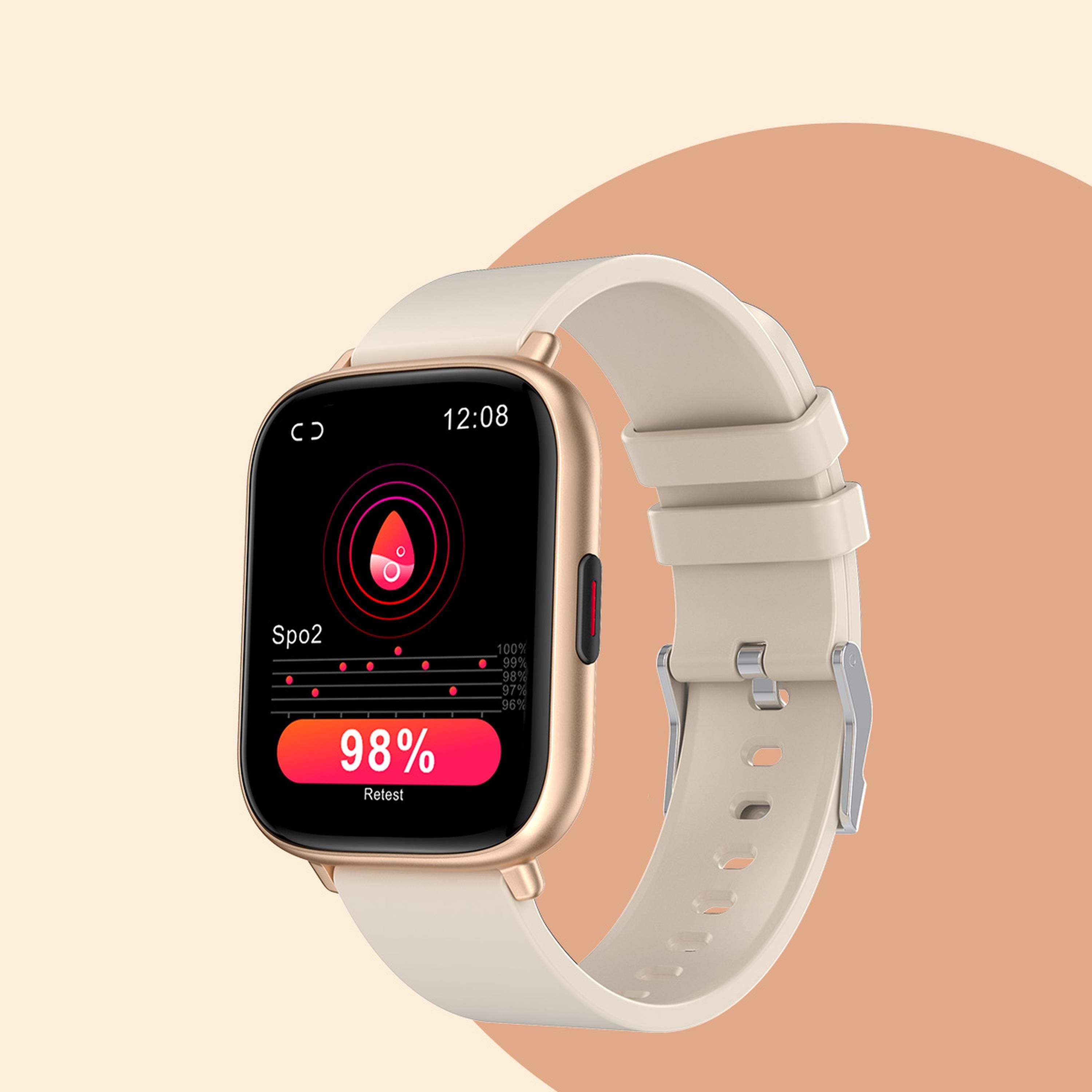 Smartwatch Geonav WB Tela 1,85" 45mm 24 Modos Esportivos Fitness Tracker Rosa - 2