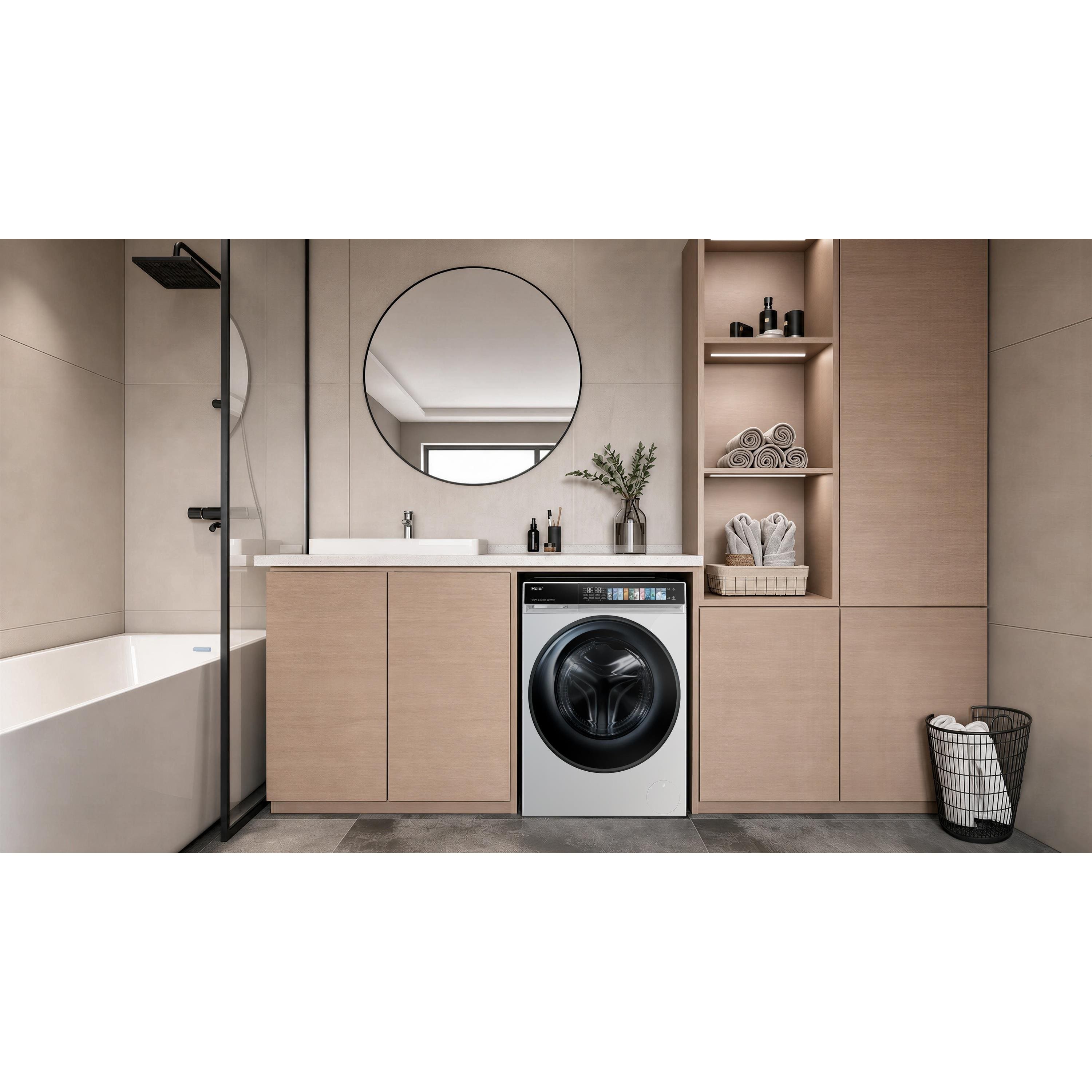 Lava e Seca Haier 12kg/7kg Inverter HWD120W Painel Digital Branca - 110V - 1