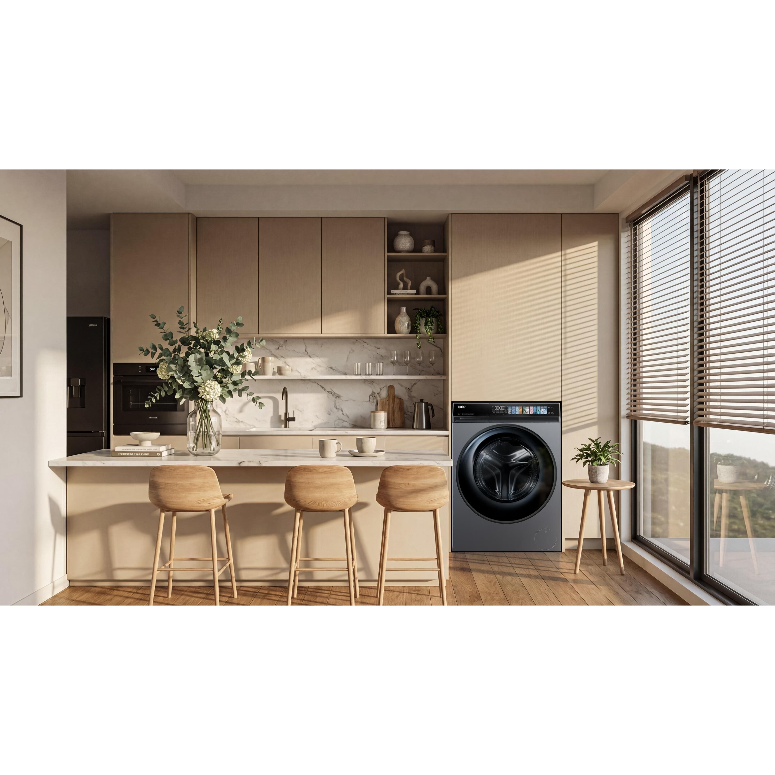 Lava e Seca Haier 12kg/7kg Inverter HWD120W Painel Digital Cinza - 220V - 2