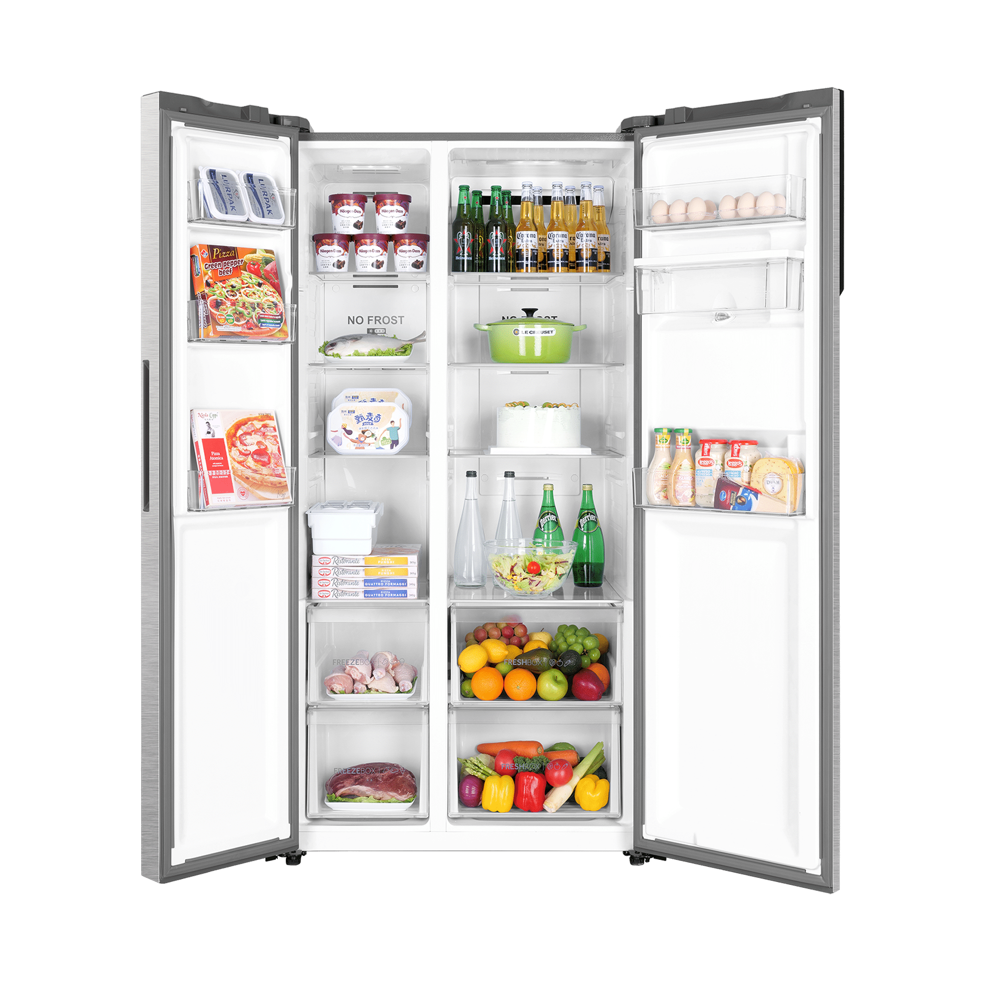 Refrigerador Haier Side by Side SS541 523L Frost Free Duplo Inverter Inox - 110V - 2