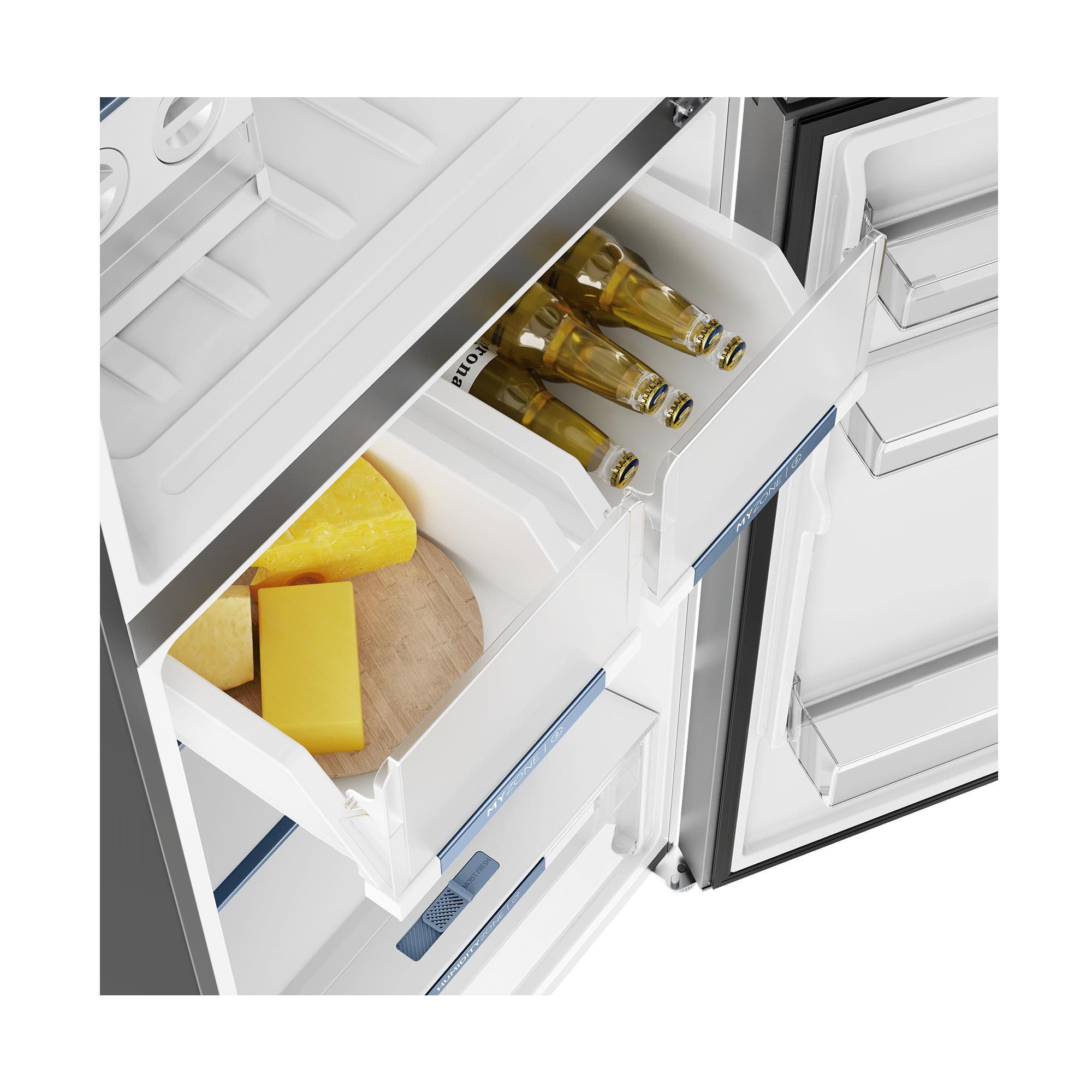 Refrigerador Haier TM480 Top Freezer 480L Frost Free Duplo Inverter Inox - 110V - 3
