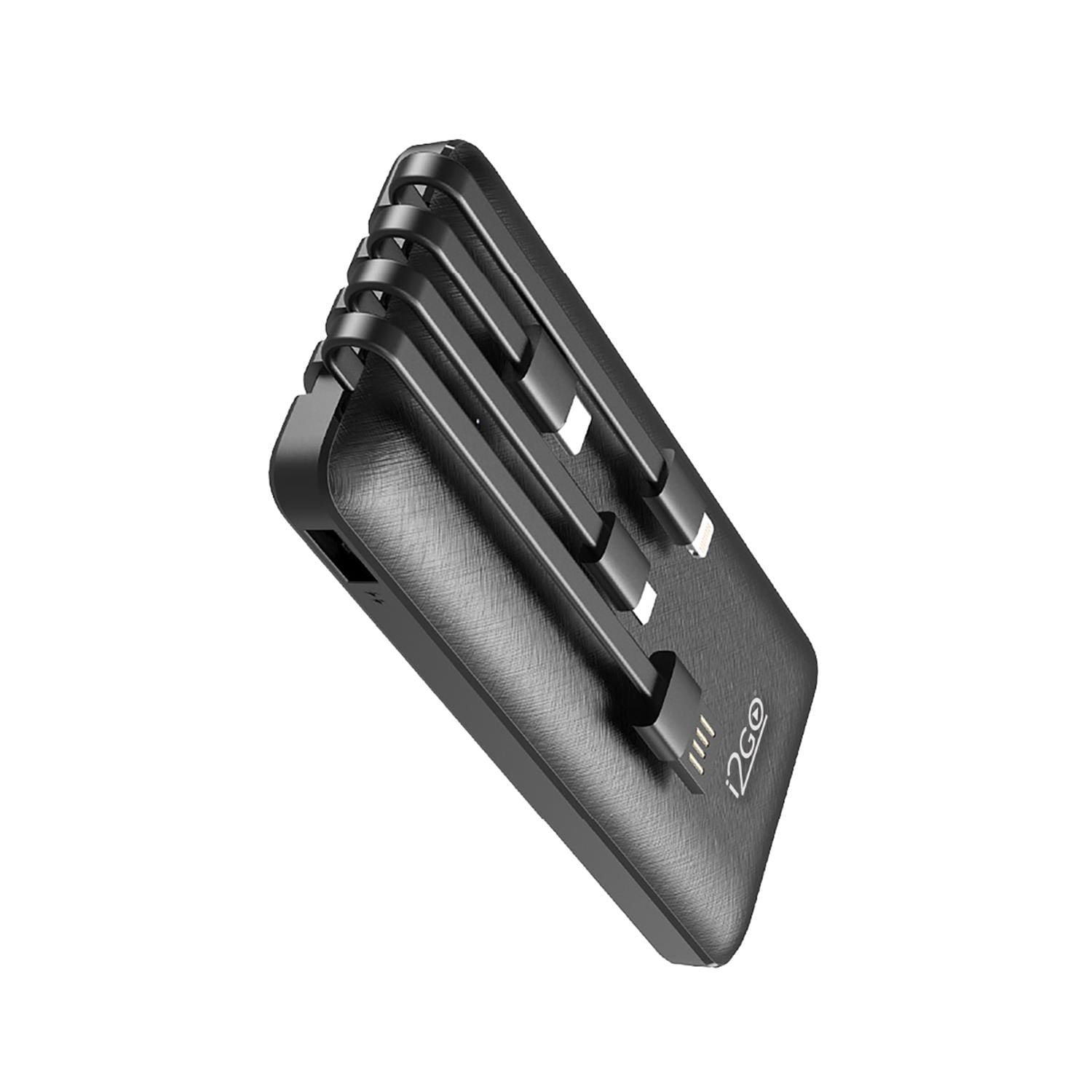 Power Bank i2GO Plus 10000mAh 4 em 1 USB-C Lightning e Micro USB Preto - 3