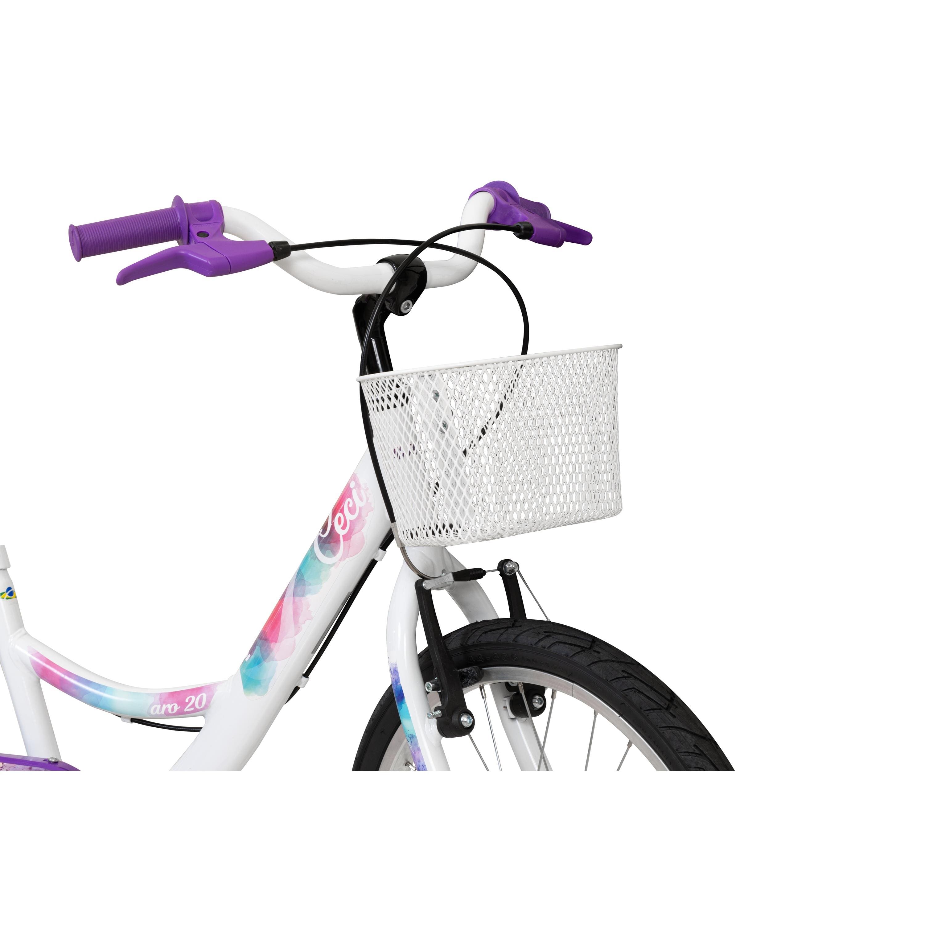 Bicicleta Infantil Caloi Ceci Aro 20 com Cesto Quadro em Aço Freio V-Brake - 1