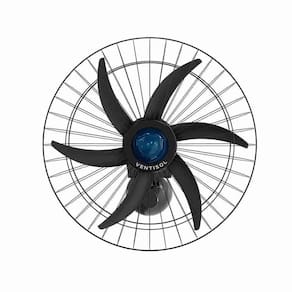 Ventilador de Parede Ventisol Falcon 60cm 230W Preto Bivolt Alta Potência Design Moderno