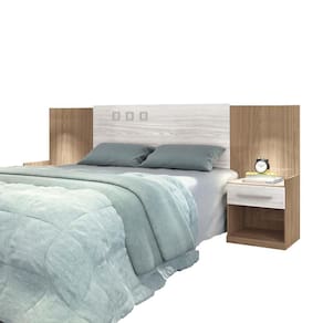 Cabeceira para Cama Casal Santos Andirá Havana Plus com Mesa