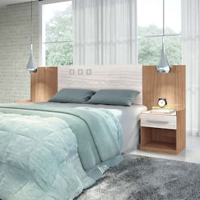 Cabeceira para Cama Casal Santos Andirá Havana Plus com Mesa