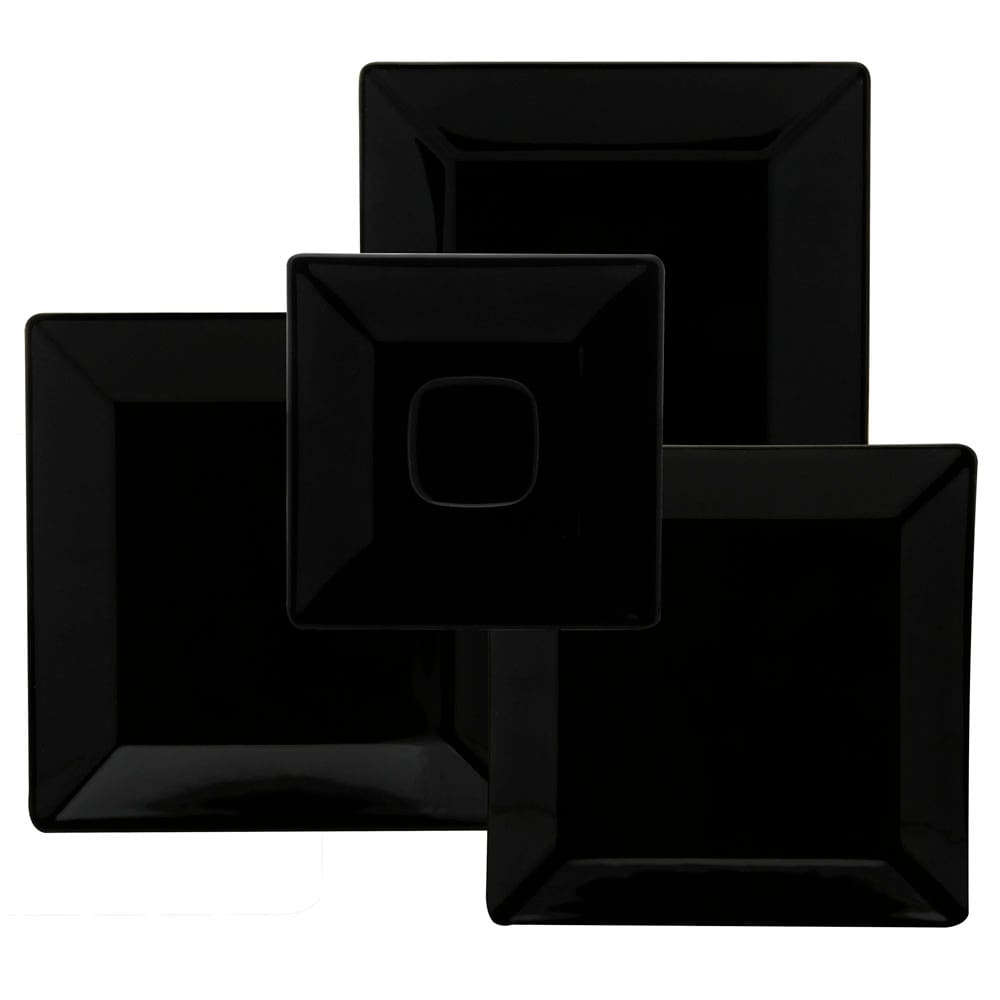 Aparelho de Jantar e Chá Oxford Porcelanas Quartier GM20-2000 - 20 Peças - Preto - 2