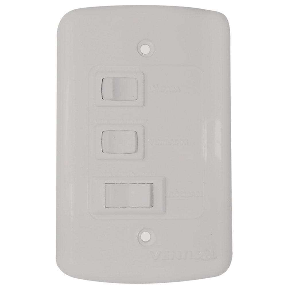 Ventilador de Teto Ventisol Petit com Lustre e 3 Velocidades - Branco - 110v - 1