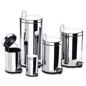 Lixeira Brinox Decorline com Pedal 3040/205 - 30 L - LIXEIRA INOX C/PEDAL E BALDE 30L BRINOX - 1