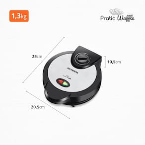Máquina de Waffle Mondial Waffle Maker GW 01 - Preta