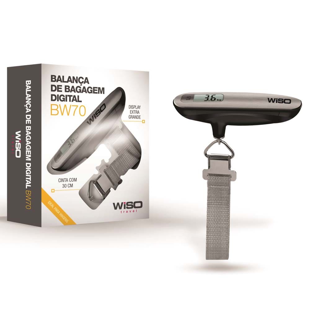 Balança Digital Wiso para Bagagens BW70 – Preto - 2
