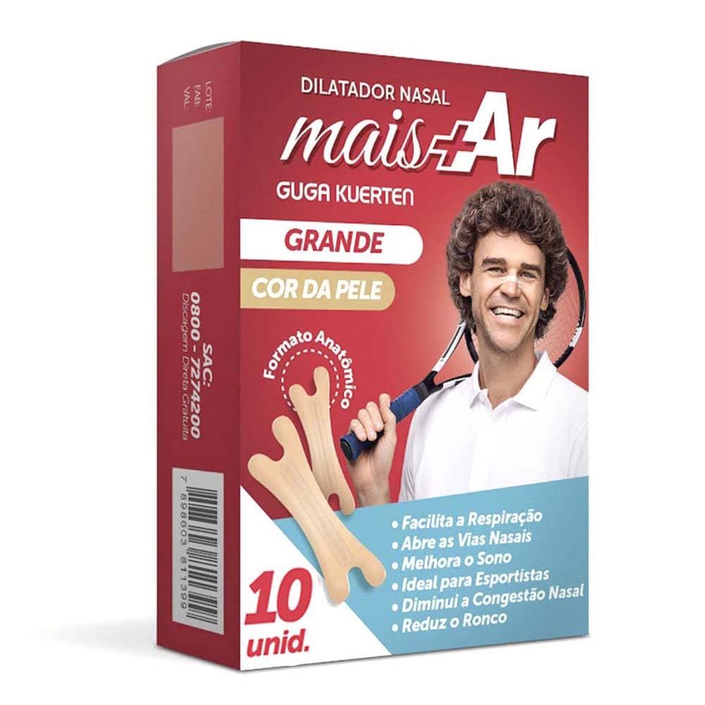 Dilatador Nasal Wiso Mais Ar Bege Grande – 10 Unidades - 2