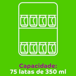 Cervejeira Consul CZD12AT com Display na Porta e Controle de Temperatura Titanium - 82L