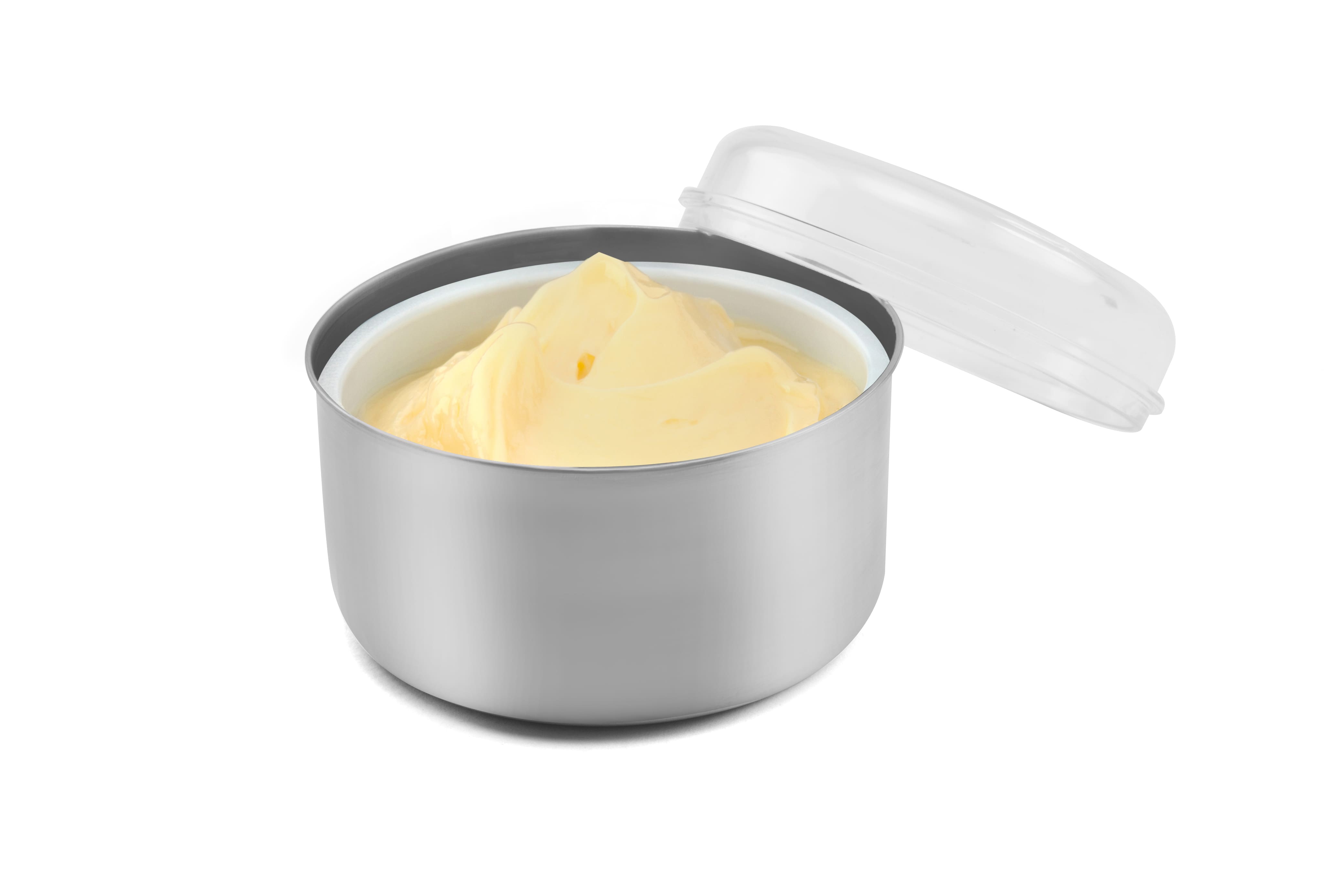 Manteigueira Margarineira Vision Forma Inox 10,5 cm com Tampa de Acrílico 350g - 2