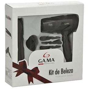 Kit de Beleza GA.MA Prancha + Secador Elite Plus Preto - 1.875W - 110v - 1