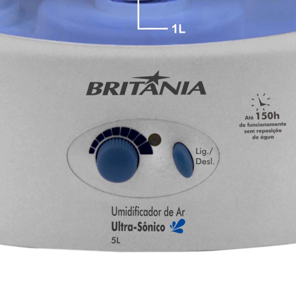 Umidificador Britânia Ultra-sônico 5L - 110v - 1