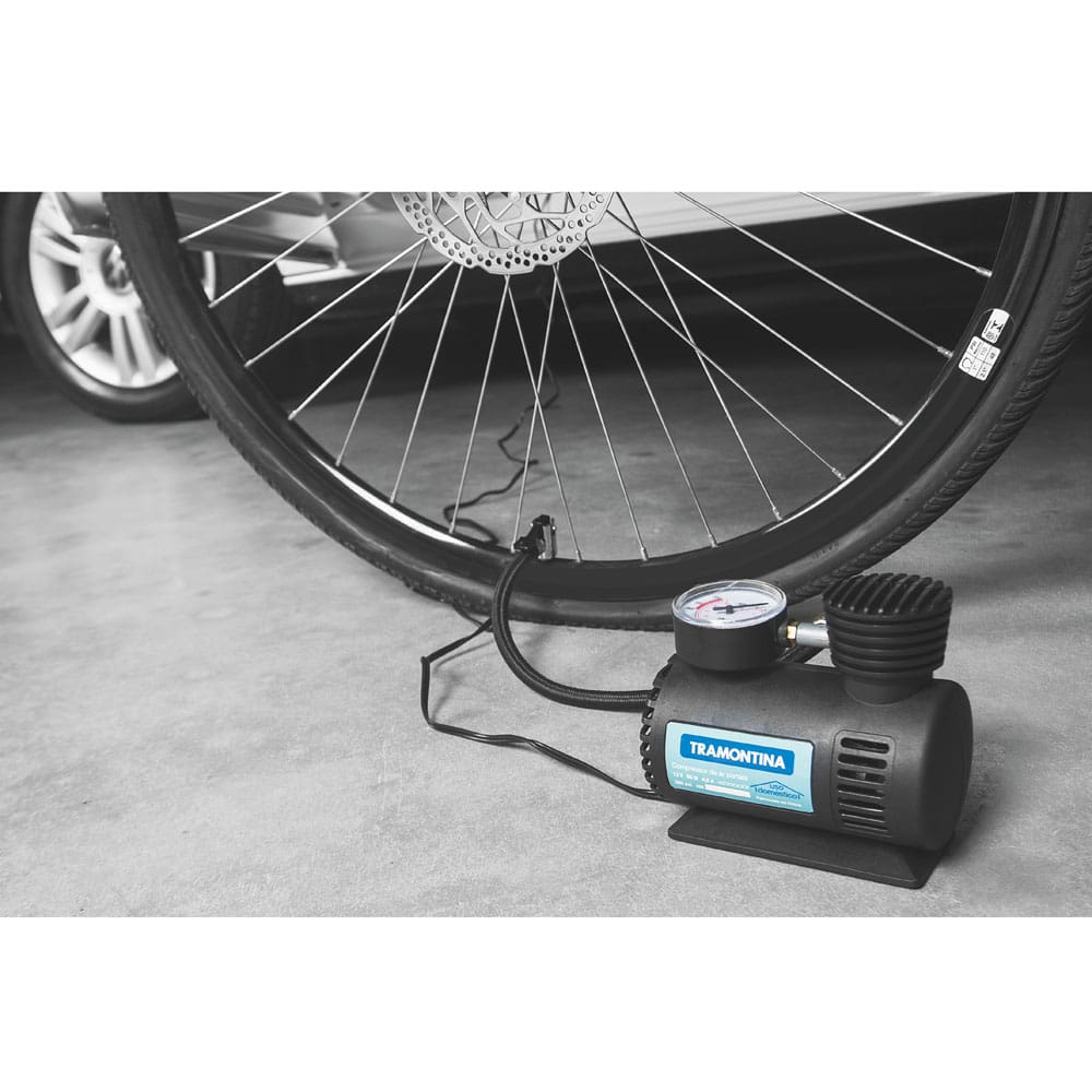 Compressor de Ar Portátil para Carros Tramontina 50W - 12V - COMPRESSOR DE AR PORTATIL 12V 50W PRETO TRAMONTIN. - 1