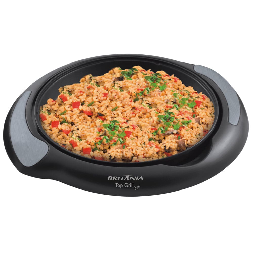 Panela Elétrica Top Grill Britânia - Inox - 110 V - 2