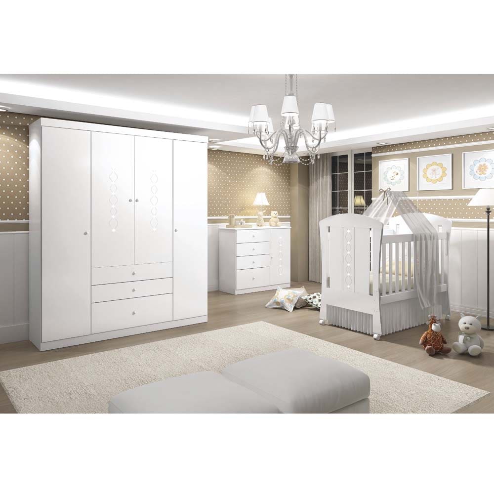 Berço Santos Andirá Amore – Branco - 2