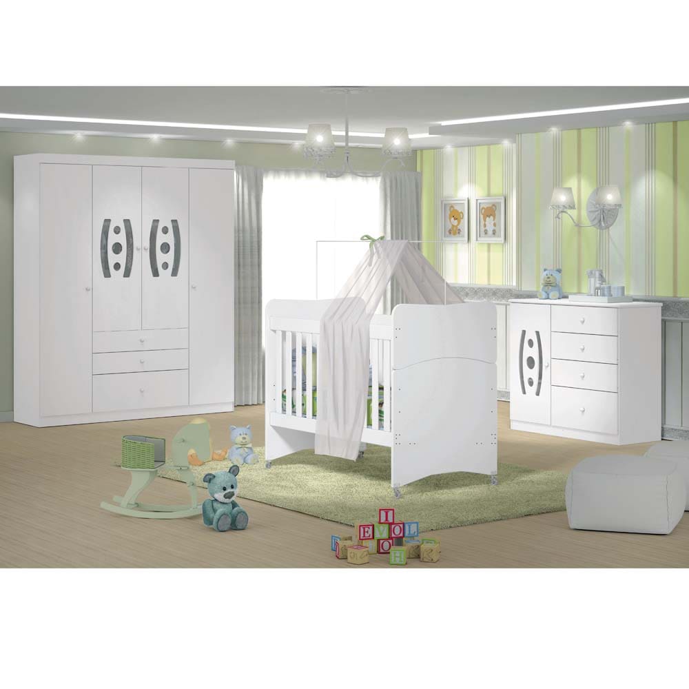 Berço Mini-Cama Santos Andirá Sorriso – Branco - 2