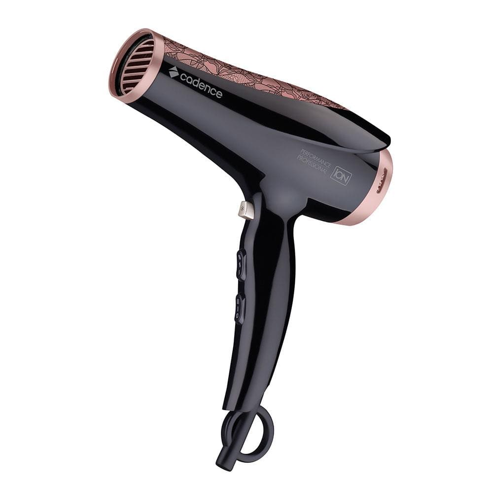 Secador de Cabelos Cadence L’Amor SEC606 com Emissão de Íons Turmalina 2100W – Preto - 220v - 2