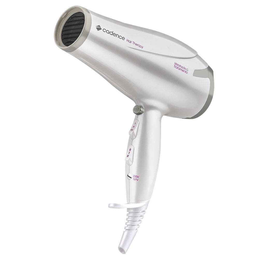 Secador de Cabelos Cadence Hair Therapy com Liberação de Óleo Bivolt 1800/2000W – Branco - 1
