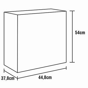 Mesa de cabeceira com 2 Gavetas Santos Andirá Havan Plus - Hannover - 3