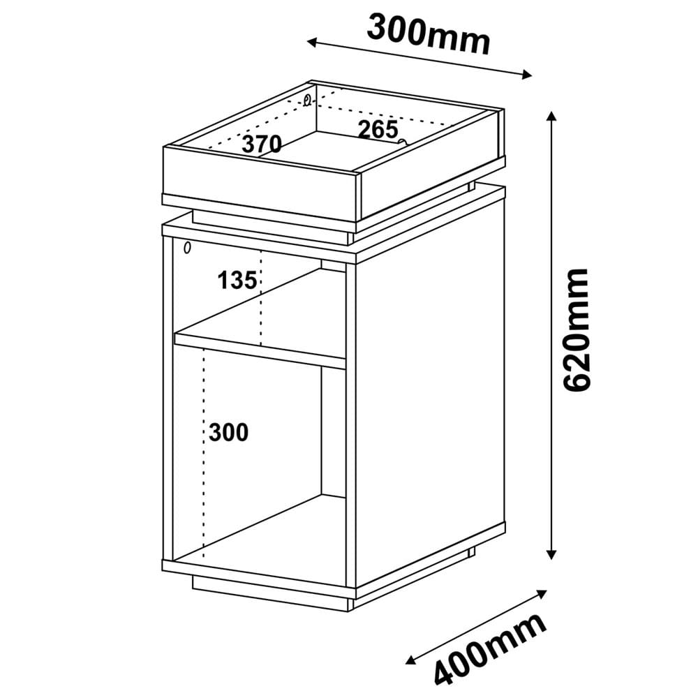 Mesa Lateral Artely Olivia - Branco - 3