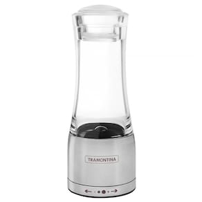 Moedor para Sal Ou Pimenta Tramontina Realce em Aço Inox e Acrílico – 16,6 cm