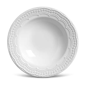 Conjunto de Prato Fundo Porto Brasil Madeleine em Faiança Feldspática - 6 Peças