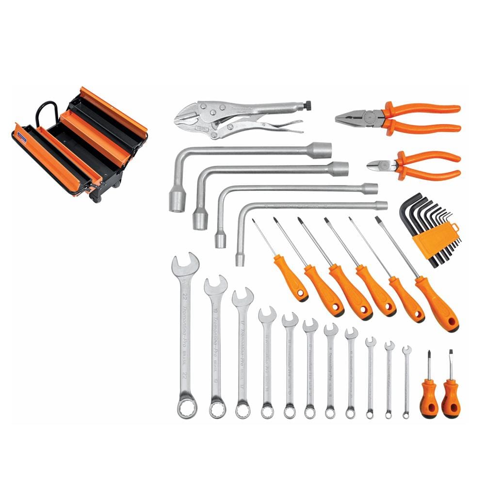 Caixa Sanfonada Tramontina Pro Cargobox – 35 Peças - CAIXA SANFONADA CARGOBOX COM 35PCS TRAMONTINA PRO - 1