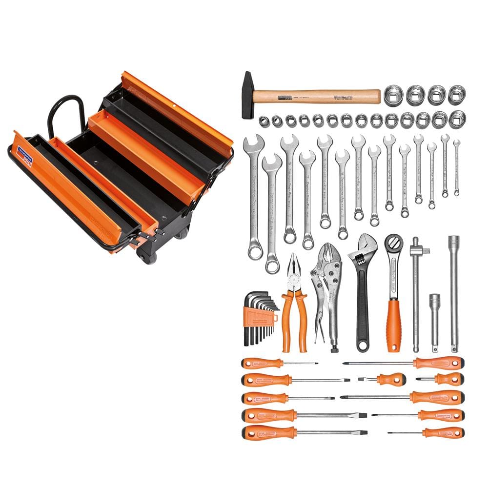 Caixa Sanfonada Tramontina Pro Cargobox – 60 Peças - CAIXA SANFONADA CARGOBOX 60 PCS TRAMONTINA PRO - 1