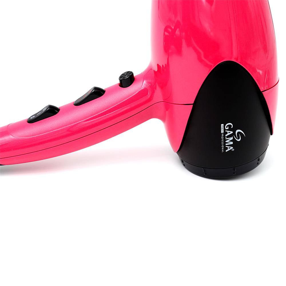 Secador de Cabelos GA.MA Italy Barbie Motor AC Profissional e Emissão de Íons 2100W – Rosa - 220v - 3